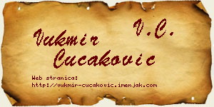 Vukmir Čučaković vizit kartica
